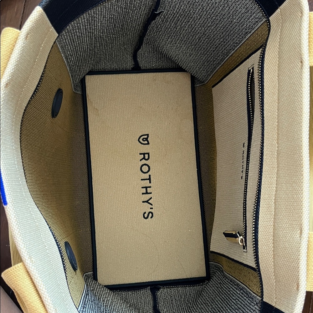 Rothy's Black and Tan Interior Tote - Picture 2 of 4